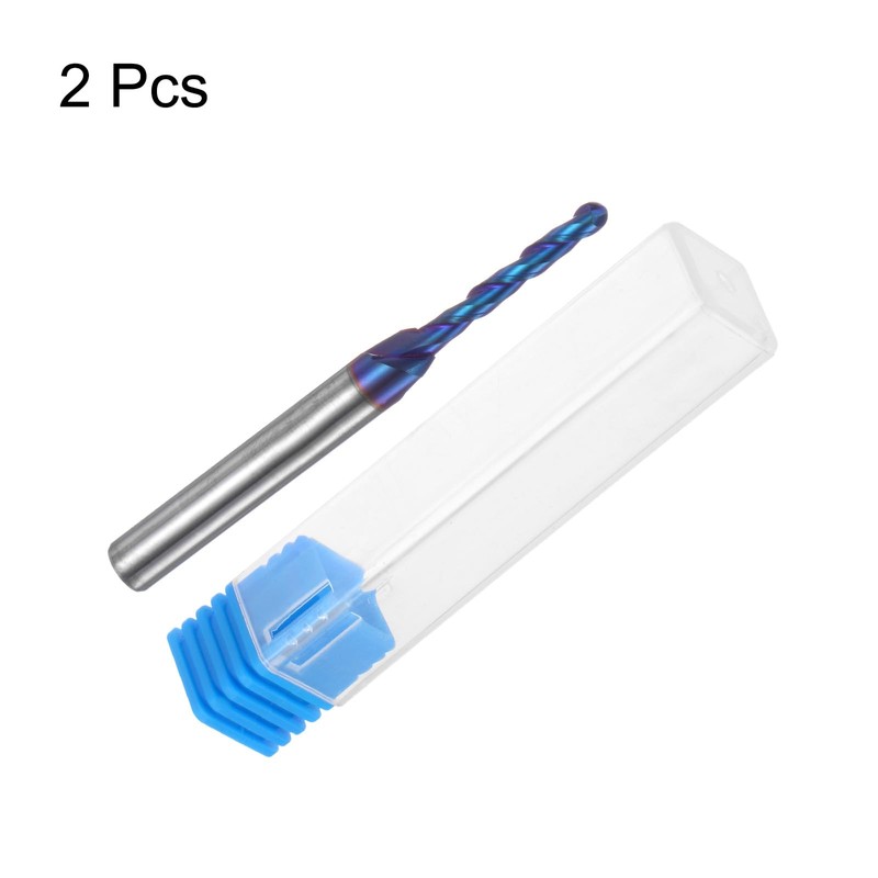 sourcing map 2pcs Ball Nose End Mill CNC Router Bit,