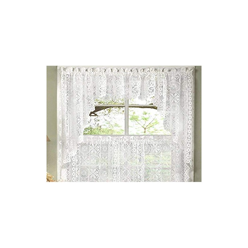Sweet Home Collection Old World Style Floral Heavy Lace Kitchen
