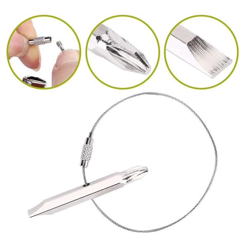 SuoYaNuo Multifunctional Twin Cabinet Key Wrenches Cross With 1 Chain