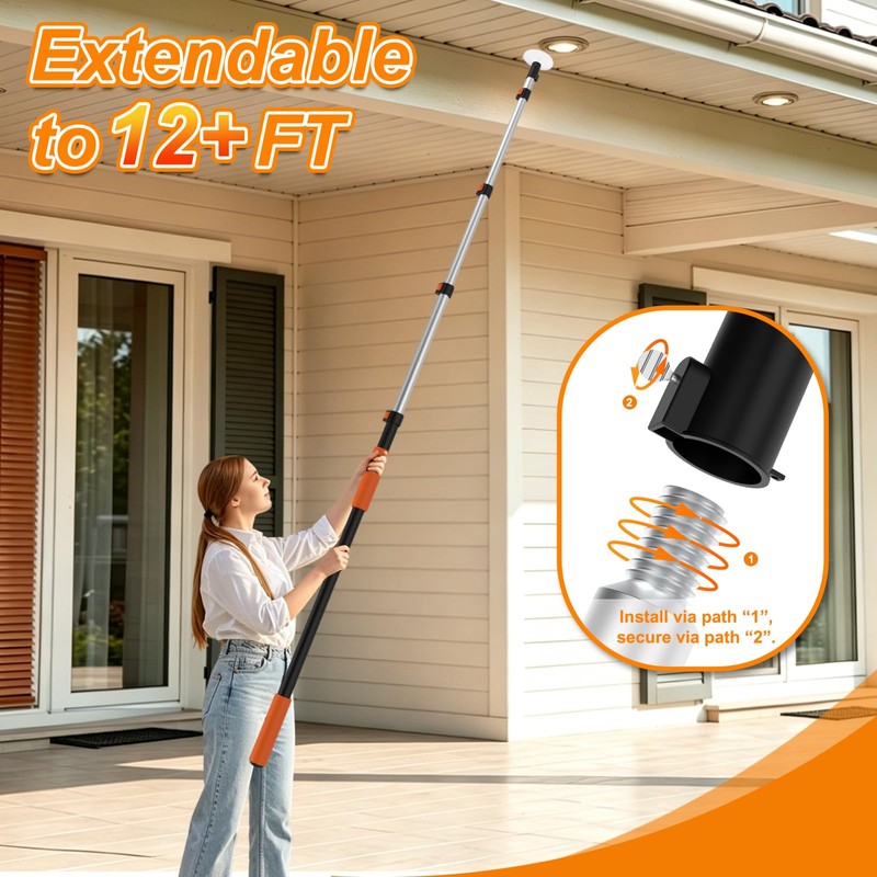 SISUPASSIE Light Bulb Changer for High Ceilings 18FT Reach, Light