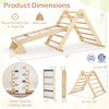 Costzon 3 in 1 Triangle Climbing Set, Kids Montessori Climbing