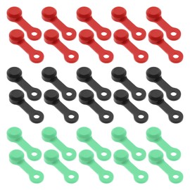 30PCS Bicycle Brake Bleeder Cap Bike Hydraulic Brake Caliper Bleed Nipple Caps Compatible with Shimano Black/Red/Fluorescent Green 10PCS Each Colour