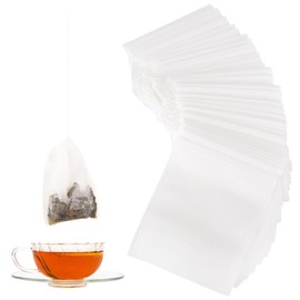 200 Pcs Disposable Tea Bags for Loose Leaf Tea, 3.2 x 4 Inch Drawstring Seal Empty Tea Bags Non-woven Tea Filter Bags