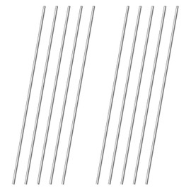 1.5mm x 300mm 304 Stainless Steel Rods, Metal Solid Shaft Round Rod Bar Stock Metal Stick for Industry, Decoration, DIY Craft Model Car Helicopter Airplane Ship Boat, 10 PCS