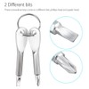 4PCS Mini Pocket Screwdriver Set Keychain Outdoor Tool Kit Stainless
