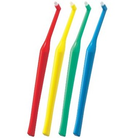 Prout Standard One Taft Brushes Set of 4 (MS (Medium Soft), Yellow)