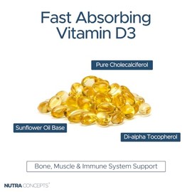Vitamin D3 1000iu – 300 Geltain Capsules - Supports Immunity, Bones, Teeth & Muscle Function - Oil-Based for Superior Absorption - Easy to Swallow - High Strength Cholecalciferol
