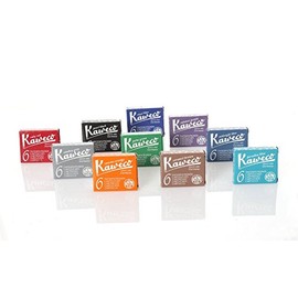 Kaweco Fountain Pen Ink Cartridges short, 10 colors, 10 x 6 pieces