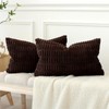 JOTOM Corduroy Soft Striped Throw Pillow Case 40x60 cm Boho