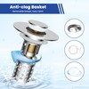 Universal Bathroom Sink Drain Strainer Hair Catcher 4PCS Upgraded with