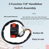 Amavoler 3 Function 7/8" Handlebar Switch Assembly Aftermarket Replacement Parts