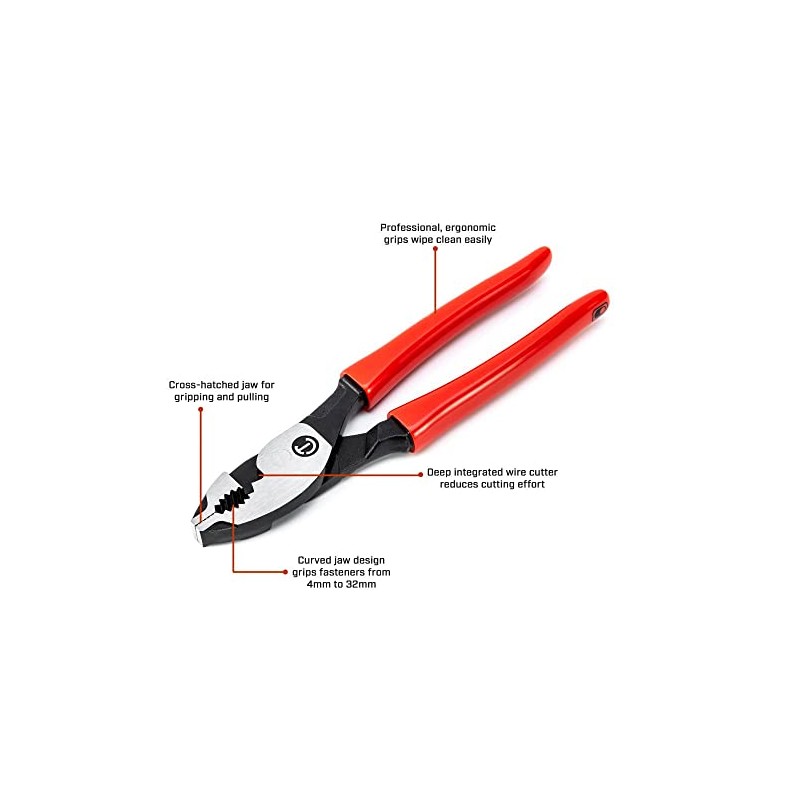 CRESCENT - Plier, 6", Slip Joint, Dipped Handle (HTZ26)