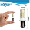 HQRP 2-Pack Sewing Machine LED Light Bulbs Magnifying Lamps BA15d