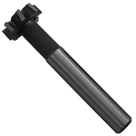 HSS-AL T Slot End Mill Milling Cutter，High-Speed Steel Woodruff Keyseat Cutter, HalfRound Keyway Milling Cutter, Straight Shank, 8 Flutes, 25 x 6 x 90mm