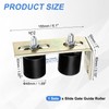 sourcing map 2Pcs Slide Gate Guide Roller, 2" Nylon Rollers