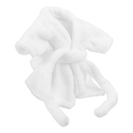 KOMBIUDA Stuffed Animal Robe Mini Bear Dolls Soft and Comfortable Bath Doll Accessories for Dollhouse Bathroom Props and Dress