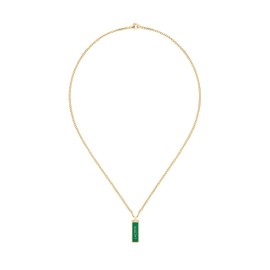 Lacoste Men's FENCE Collection Pendant Necklace in Yellow Gold - 2040325
