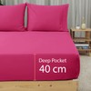 SSW HOMES Fitted Sheet Extra Deep 40cm, Brushed Microfiber Breathable
