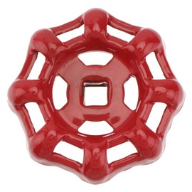 Operitacx Valve Hand Wheel, 7 x 7 mm Tap Handle Valve Ball Valve Shut-off Valve, Red Round Wheel Handle Replacement Wheel Handle Valve Handle