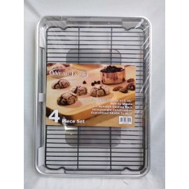 WearEver 4 Piece Set 3 Professional 18"x13"x1" Baking Sheets NEW!