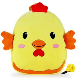 KTKA Cute Toddler Backpack Stuffed Cartoon Animal Mini Schoolbag For Boys And Girls (Chicken)