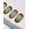 [My nails are full of kadaif!Dujokku Nail Tips - Short