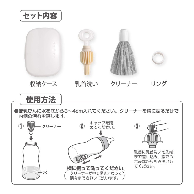 Sanko Surprise Full Breast Milk Bottle Wash with Antibacterial Yarn,