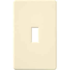 Lutron Fassada 1-Gang Matte Toggle Switch/Toggler Wallplate, FW-1-AL, Almond