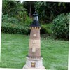 DOITOOL Led Solar Revolving Lighthouse Light Outdoor Rotating Landscape Lamp