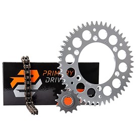 Primary Drive Alloy Kit & X-Ring Chain Silver Rear Sprocket For YAMAHA RAPTOR 660 2001-2005