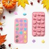 2 Piece Fall Silicone Molds for Chocolate, Autumn Maple Leafs