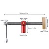 Bench Dog Woodworking Hole Clamp Quick Adjustable Workbench Stop Limit