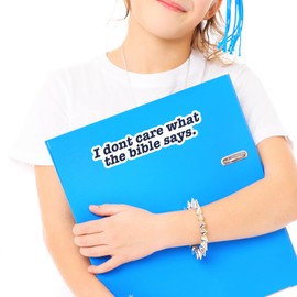 I Don't Care What The Bible Says Sticker Decal Notebook Car Laptop 1.25"x5.5" (Color)
