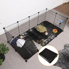Waterproof Pet Playpen Mat, 150 x 100 cm, Waterproof Guinea Pig Doormats, Reusable Hamster Pipi Mat, Non-Slip, for Rabbits, Ferrets and Other Small Animals