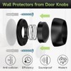 Protector de pared para tope de puerta con cabezal de