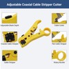 Professional Coax Cable Crimper Kit with Wire Stripper & RG6