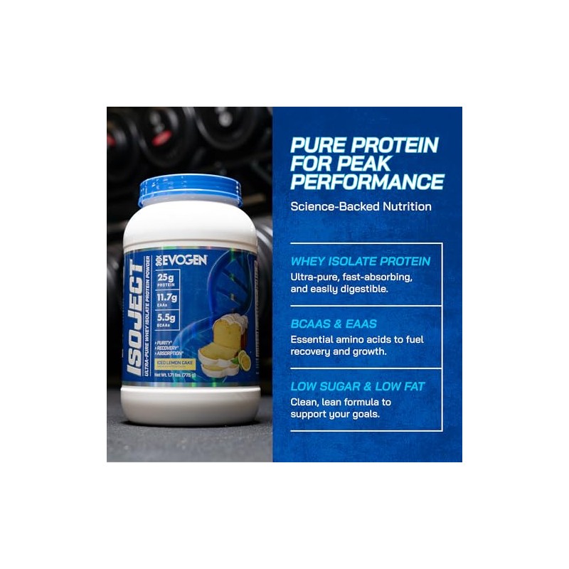 Evogen Isoject Aislado Proteína Suero Ultrapura Polvo Enzimas Ignitor Bcaa