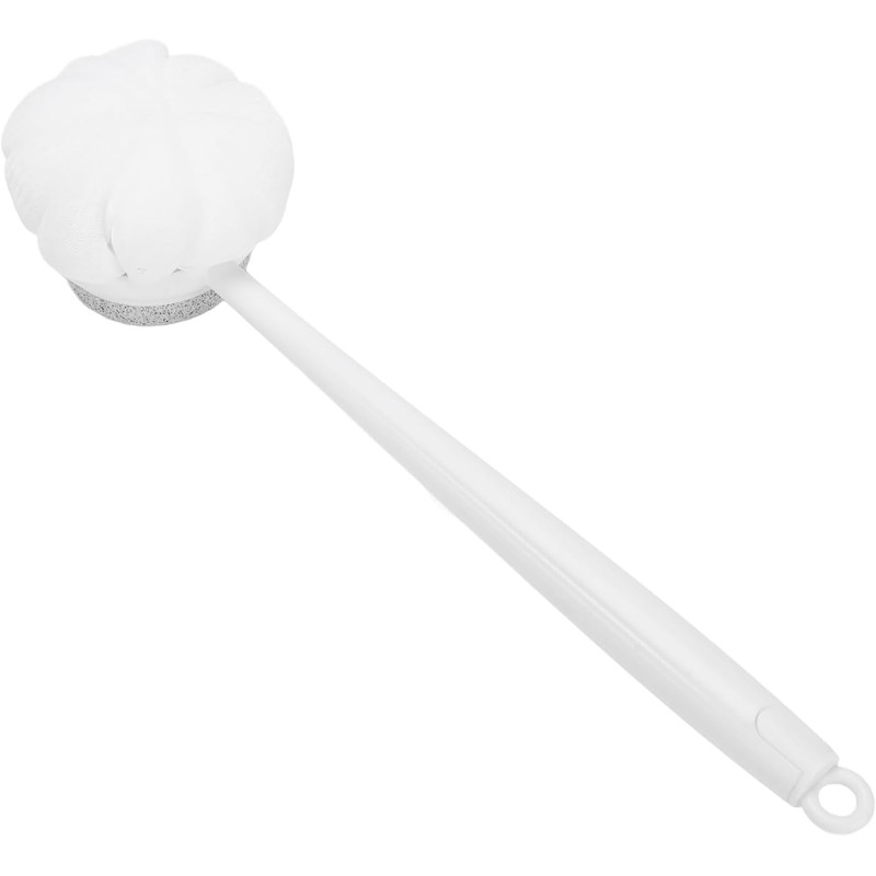Back Scrubber with Long Handle, Pumice Stone and Loofah Combination