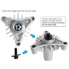 Fourtry 130794 Spindle 153535 Pulley Compatible with Craftsman Mower -
