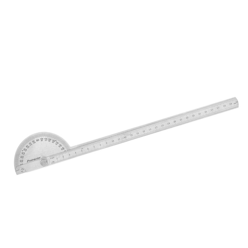 Angle Protractor 0‑180 Degree 2 Arm Finder Stainless Steel Woodworking