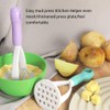 Green Manual Silicone Potato Masher,Mini Potato Masher Fruit and Vegetable