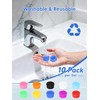 10Pcs 5ml Silicone Peptide Vial Caps, 10 Colors Glass Vial
