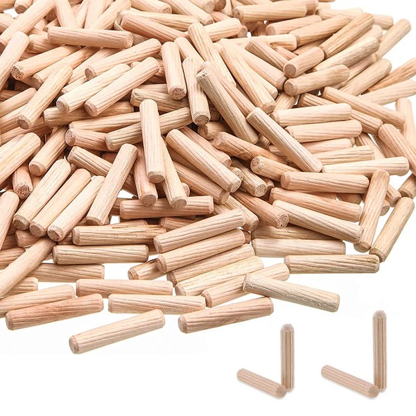 Wooden Dowels Pins, 1/4 Inch Dowel Rods for DIY and