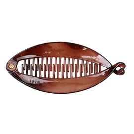 zalati Banana Hair Clips Vintage Fish Shape Round Edges Clips Grip Slide ong Clamp for Hair Styling Tie