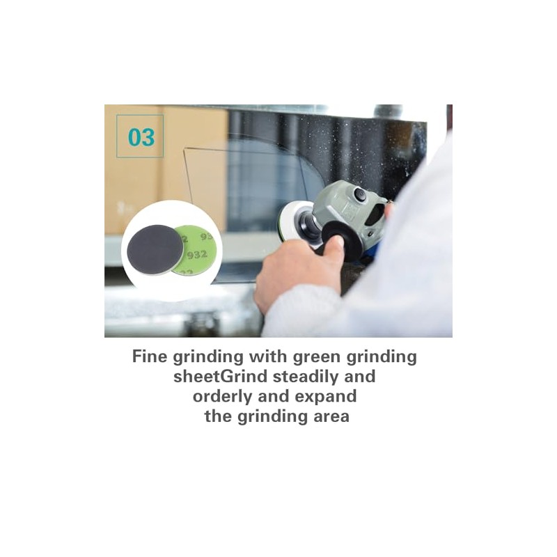 UerGlass Glass Repair Kit Grinding Polishing Abrasive Disc Mesh Net
