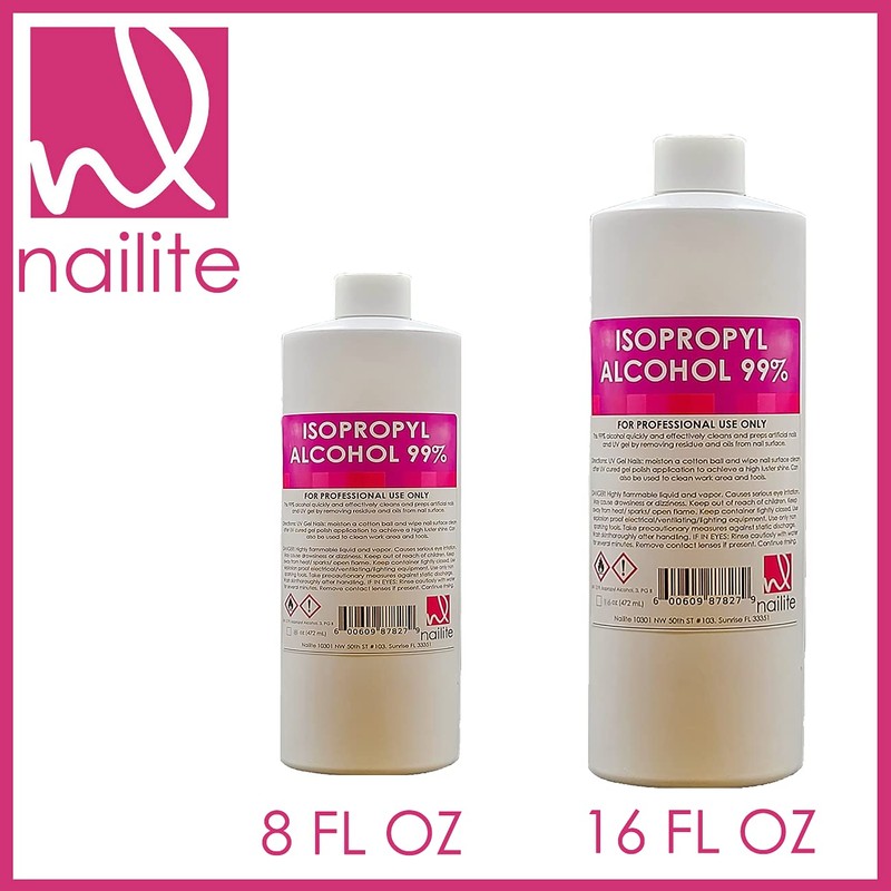 Nailite Isopropyl Alcohol for Beauty Tools, Earrings and Nail Gel