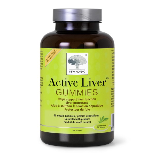NEW NORDIC Active Liver Gummies, Milk Thistle, Artichoke & Turmeric