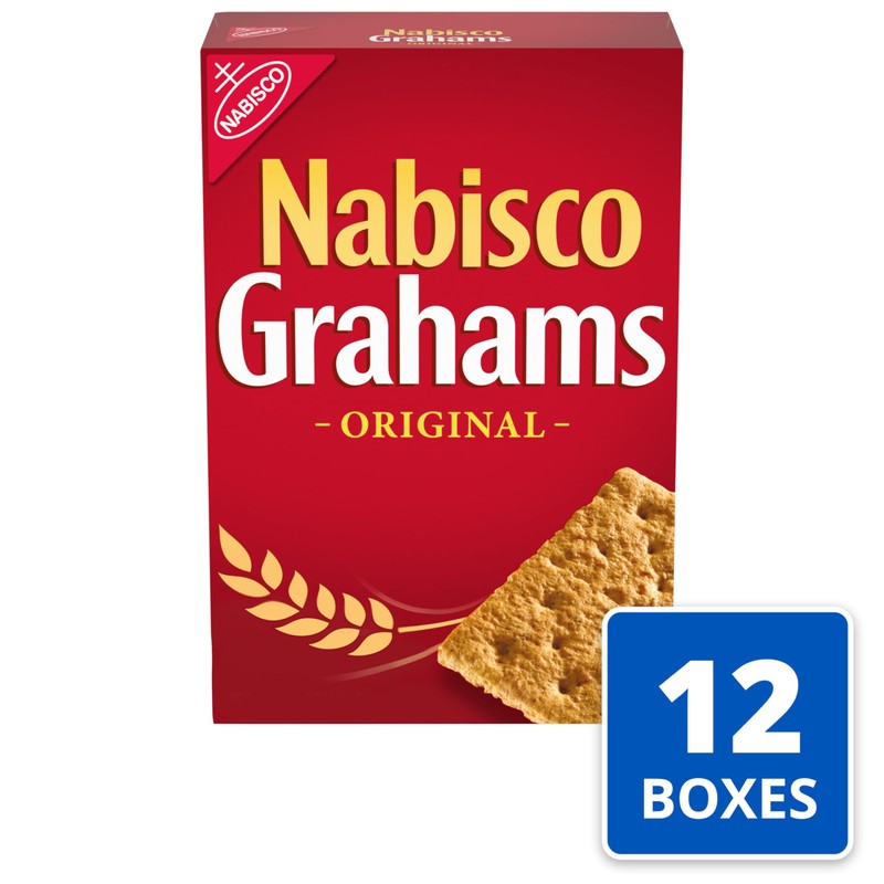 NABISCO GRAHAMS Original Graham Crackers, 12 - 14.4 oz Boxes