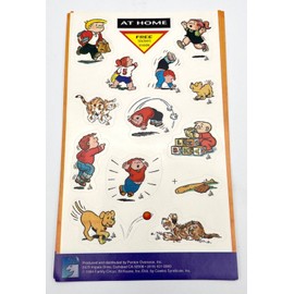 Penton Overseas, Inc. Vintage 1994 Family Circus Comic Strip Bil Keane Full Sticker Sheet