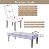 CRFATOP 4 Pieces Stretchy Dining Chair Slipcovers with Bench Cover